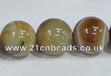 CAG942 16 inches 18mm round madagascar agate gemstone beads