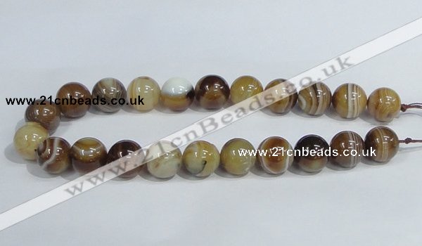 CAG942 16 inches 18mm round madagascar agate gemstone beads