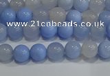 CAG9445 15.5 inches 4mm round blue agate beads wholesale