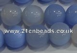 CAG9448 15.5 inches 10mm round blue agate beads wholesale