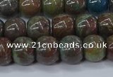 CAG9508 15.5 inches 10*12mm drun blue crazy lace agate beads