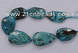 CAG9530 15.5 inches 35*50mm - 38*52mm freeform ocean agate beads