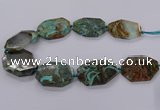 CAG9531 15.5 inches 35*45mm - 40*50mm freeform ocean agate beads