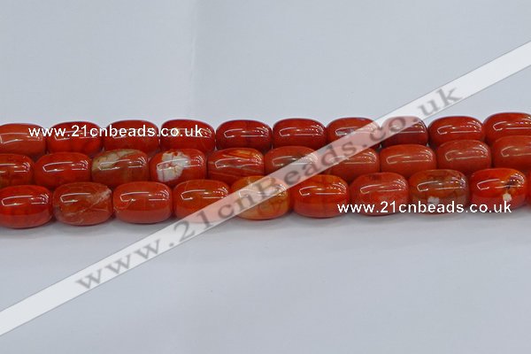 CAG9544 15.5 inches 13*18mm drum dragon veins agate beads