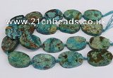 CAG9551 15.5 inches 25*35mm - 35*40mm freeform ocean agate beads