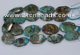 CAG9553 15.5 inches 25*35mm - 30*45mm freeform ocean agate beads