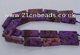 CAG9556 15.5 inches 20*40mm - 20*45mm rectangle ocean agate beads