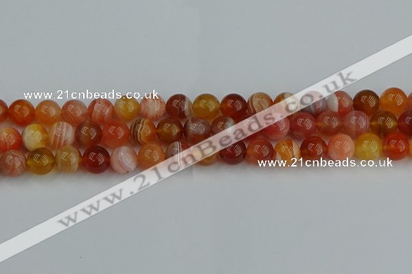 CAG9563 15.5 inches 10mm round red botswana agate gemstone beads