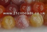 CAG9564 15.5 inches 12mm round red botswana agate gemstone beads