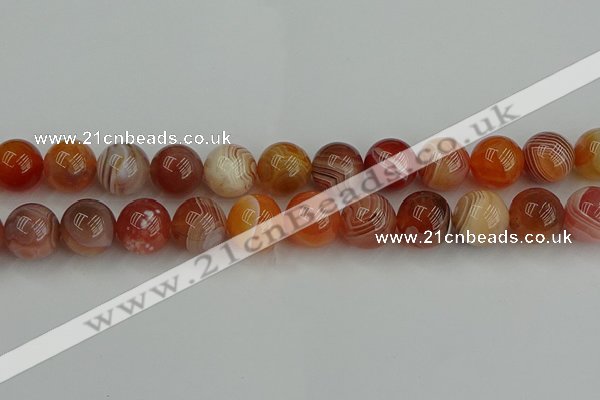 CAG9565 15.5 inches 14mm round red botswana agate gemstone beads