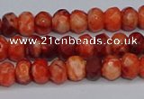 CAG9571 15.5 inches 4*6mm faceted rondelle crazy lace agate beads