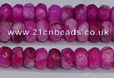 CAG9573 15.5 inches 4*6mm faceted rondelle crazy lace agate beads