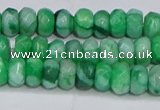 CAG9579 15.5 inches 4*6mm faceted rondelle crazy lace agate beads