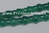 CAG959 15.5 inches 9*11mm vase-shaped green agate gemstone beads