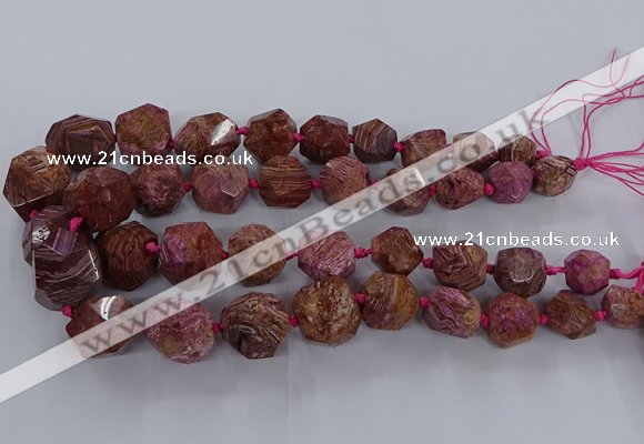 CAG9615 15.5 inches 10*12mm - 20*25mm faceted nuggets ocean agate beads