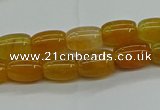 CAG9621 15.5 inches 8*12mm drum dragon veins agate beads wholesale