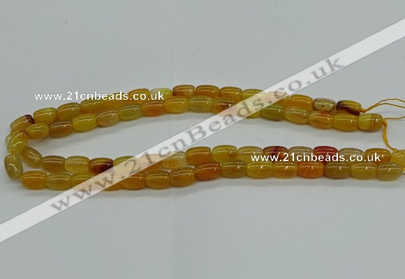 CAG9621 15.5 inches 8*12mm drum dragon veins agate beads wholesale