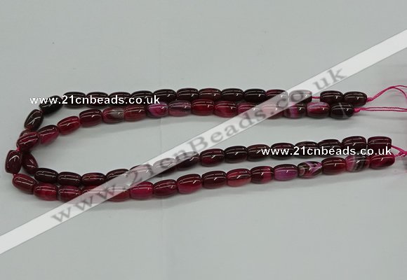 CAG9623 15.5 inches 8*12mm drum dragon veins agate beads wholesale