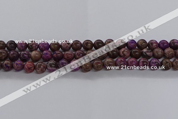 CAG9641 15.5 inches 8mm round ocean agate gemstone beads wholesale