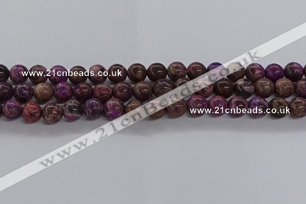 CAG9643 15.5 inches 12mm round ocean agate gemstone beads wholesale