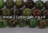 CAG9645 15.5 inches 6mm round ocean agate gemstone beads wholesale