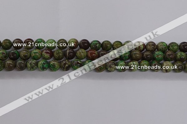 CAG9646 15.5 inches 8mm round ocean agate gemstone beads wholesale