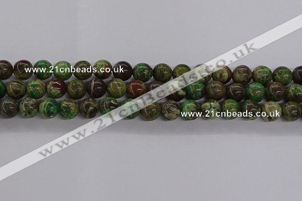 CAG9647 15.5 inches 10mm round ocean agate gemstone beads wholesale