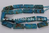 CAG9652 15.5 inches 20*40mm - 20*45mm rectangle ocean agate beads