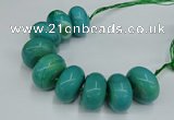 CAG9685 7.5 inches 20*35mm rondelle agate gemstone beads