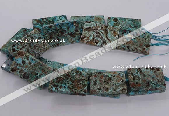 CAG9697 15.5 inches 30*45mm - 35*50mm rectangle ocean agate beads