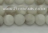 CAG9702 15.5 inches 8mm round matte grey agate beads wholesale