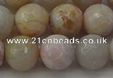 CAG9722 15.5 inches 12mm faceted round colorful agate beads wholesale