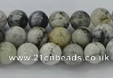 CAG9731 15.5 inches 6mm round black & white agate beads wholesale