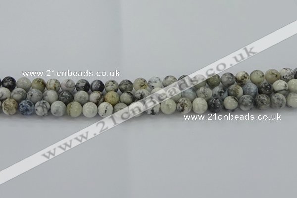 CAG9731 15.5 inches 6mm round black & white agate beads wholesale