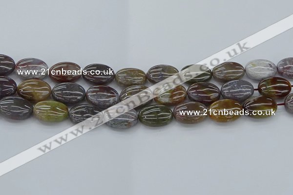 CAG9742 15.5 inches 13*18mm oval Indian agate beads wholesale