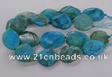 CAG9757 15.5 inches 30*35mm - 35*45mm faceted freeform agate beads