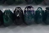 CAG9767 15.5 inches 8*16mm faceted rondelle agate gemstone beads