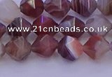 CAG9792 15.5 inches 8mm faceted nuggets botswana agate beads