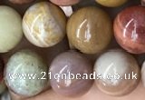 CAG9807 15.5 inches 10mm round wood agate beads wholesale