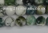 CAG9839 15.5 inches 8mm faceted round tree agate beads