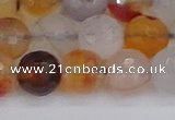 CAG9892 15.5 inches 10mm faceted round dendritic agate beads