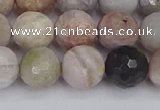 CAG9898 15.5 inches 8mm faceted round parrel dendrite agate beads