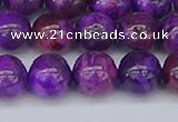 CAG9919 15.5 inches 8mm round purple crazy lace agate beads