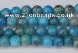 CAG9931 15.5 inches 4mm round blue crazy lace agate beads