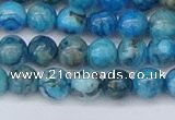 CAG9932 15.5 inches 6mm round blue crazy lace agate beads