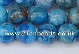 CAG9934 15.5 inches 10mm round blue crazy lace agate beads