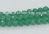 CAJ02 15.5 inches 6mm faceted round green aventurine jade beads