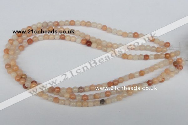 CAJ102 15.5 inches 6mm round red aventurine jade beads wholesale