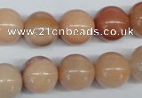 CAJ105 15.5 inches 14mm round red aventurine jade beads wholesale