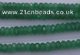 CAJ15 15.5 inches 4*6mm faceted rondelle green aventurine beads